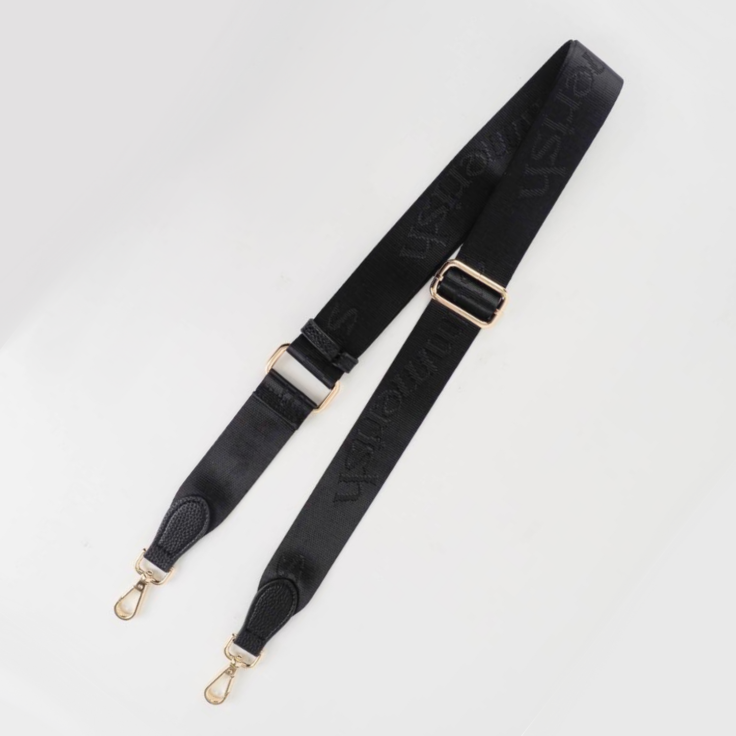 Black water bottle bag strap