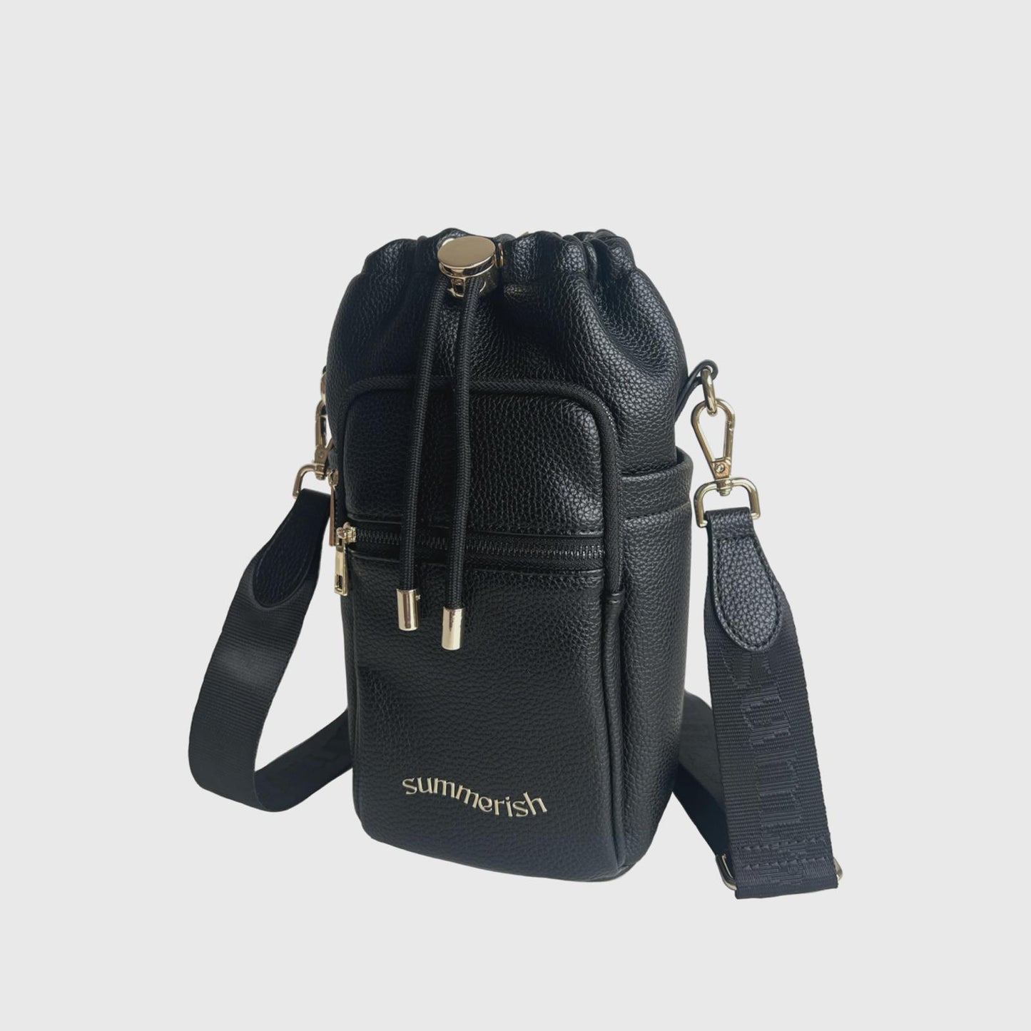 Black water bottle bag 